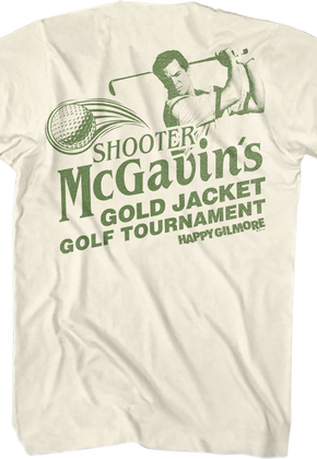 Front & Back Shooter McGavin's Golf Tournament Happy Gilmore T-Shirt