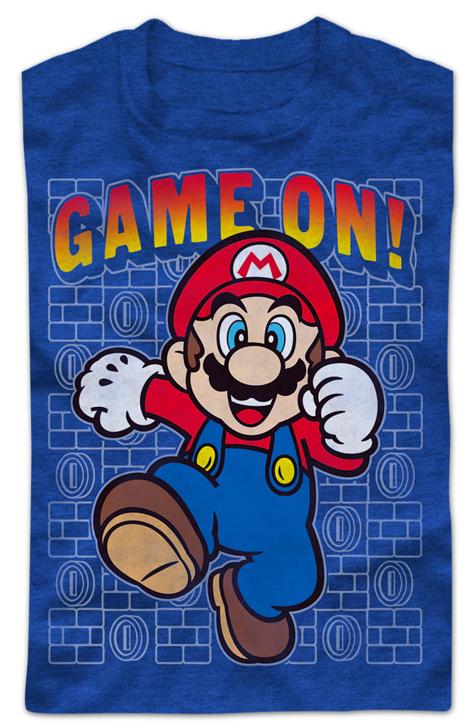 Game On Super Mario T-Shirt Nintendo