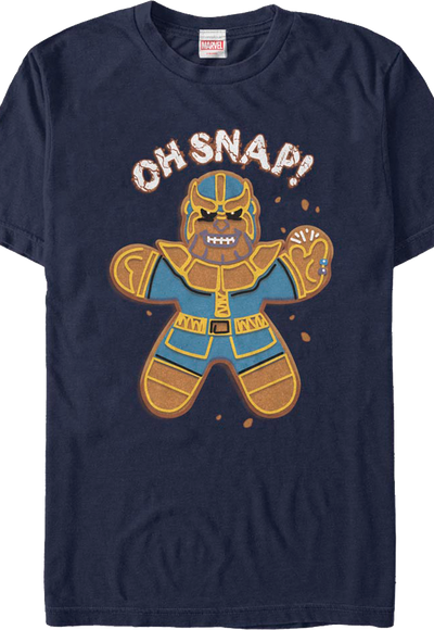 Gingerbread Thanos Oh Snap Marvel Comics T-Shirt