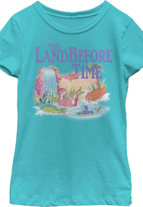 Girls Youth Prehistoric Splash Land Before Time Shirt