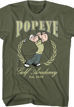 Golf Academy Est. 1929 Popeye T-Shirt