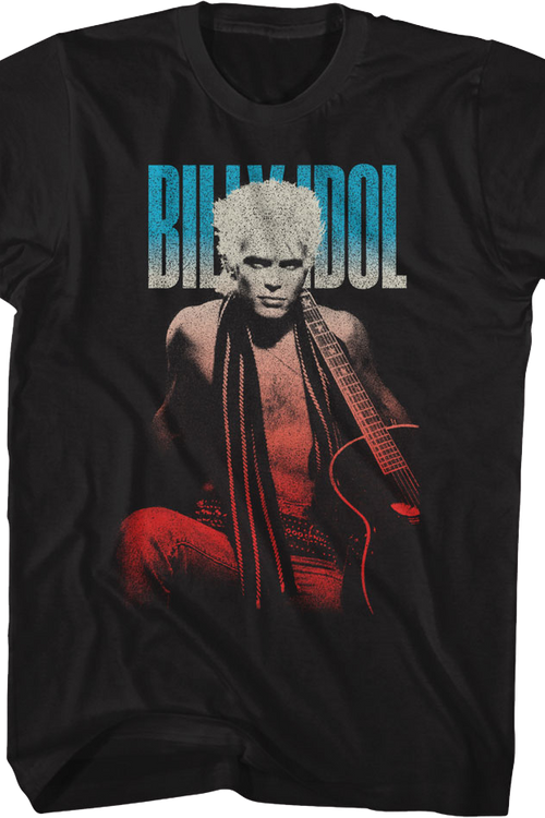 Gradient Guitar Pose Billy Idol T-Shirtmain product image