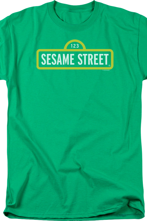 Green Sign Sesame Street T-Shirtmain product image