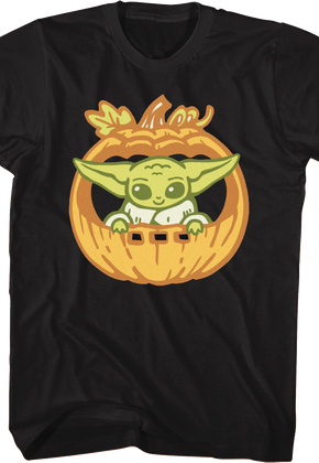 Grogu Pumpkin Mandalorian Star Wars T-Shirt