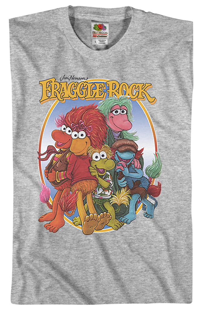 Group Hug Fraggle Rock T Shirt Fraggle Rock Mens T Shirt