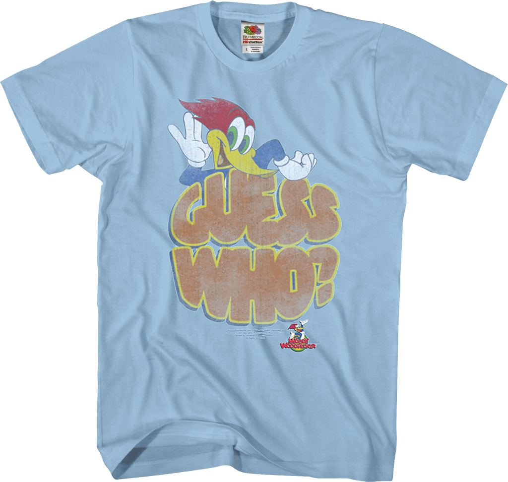 Guess Who Woody Woodpecker T-Shirt: Woody Woodpecker Mens T-Shirt