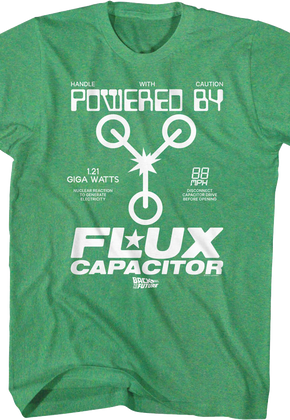 Handle With Caution Flux Capacitor Back To The Future T-Shirt