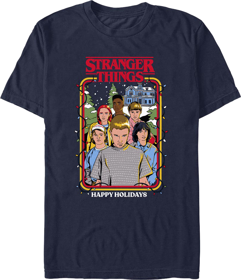 Happy Holidays Stranger Things T-Shirt