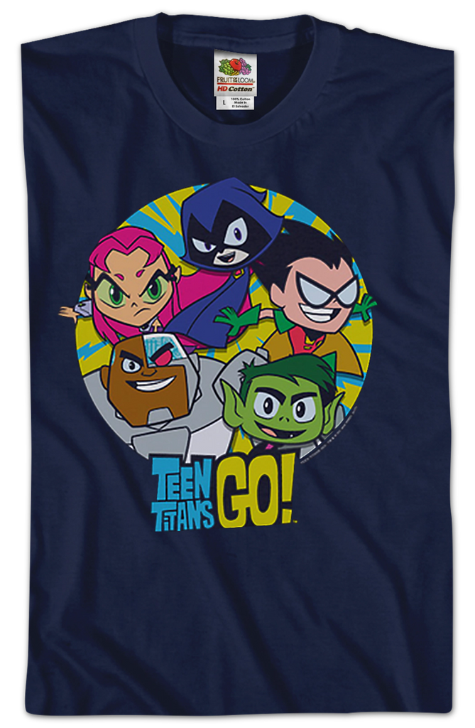 Heroes Teen Titans Go T-Shirt: Mens Teen Titans Go T-Shirt