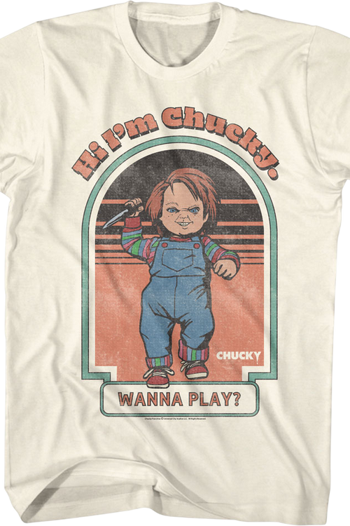 Hi I'm Chucky Wanna Play Child's Play T-Shirtmain product image