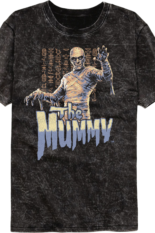 Hieroglyphs The Mummy Mineral Wash T-Shirtmain product image