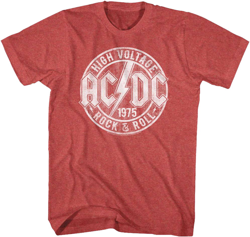 High Voltage Rock and Roll ACDC T-Shirt