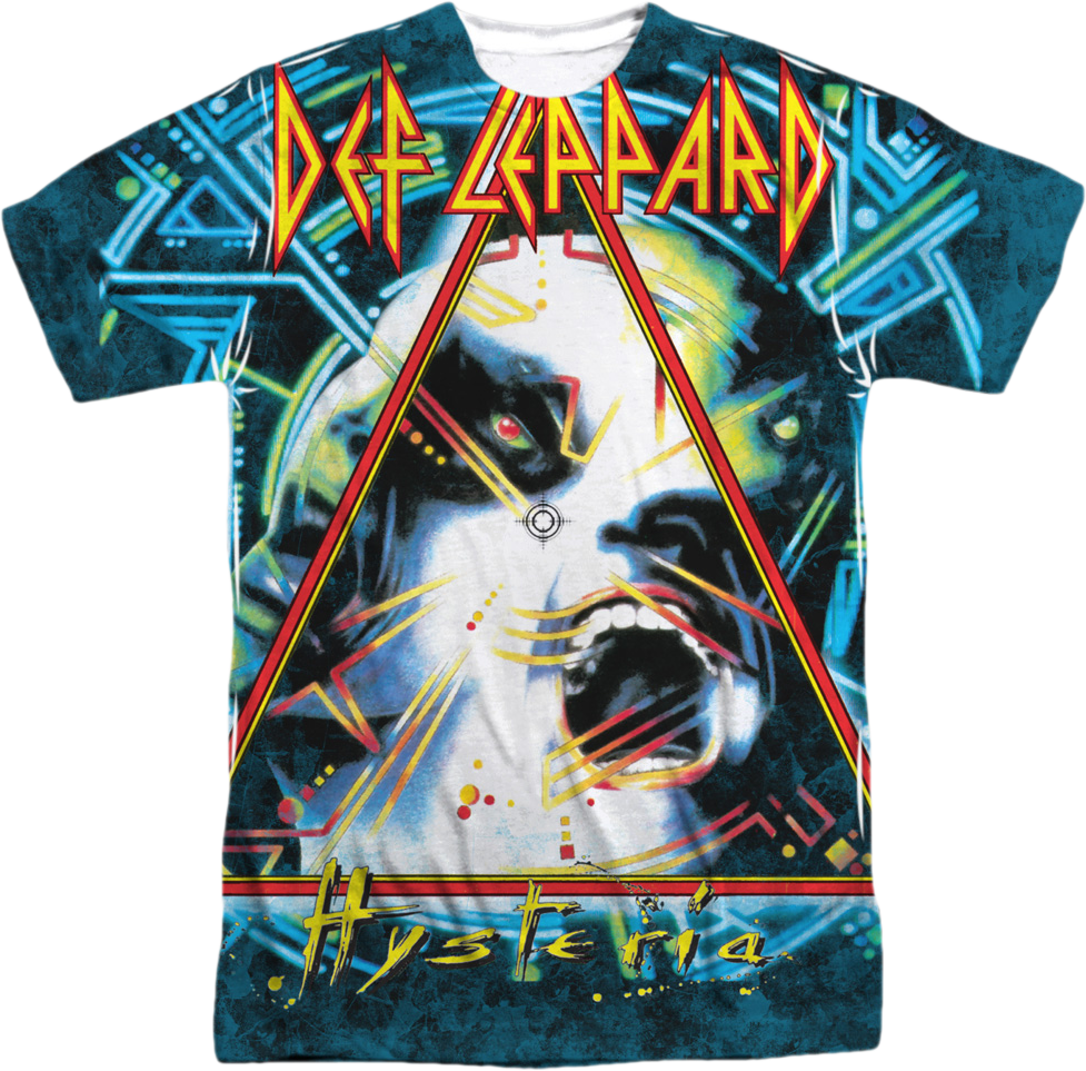 Hysteria Def Leppard Sublimation Shirt: Def Leppard Mens T-shirt