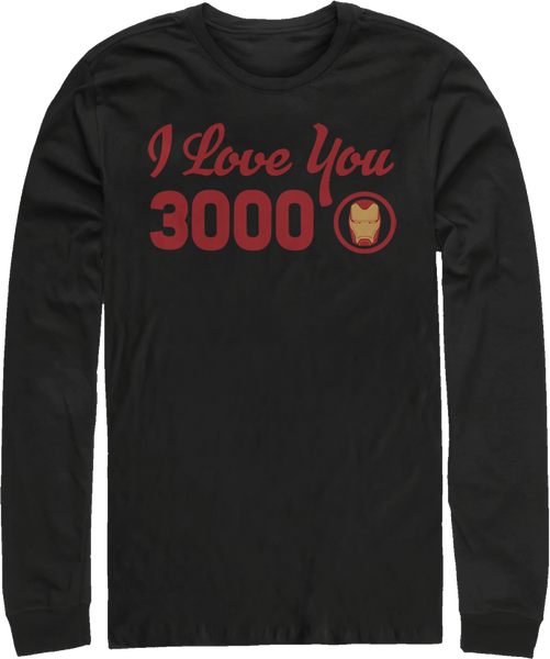 I Love You 3000 Avengers Endgame Long Sleeve Shirt