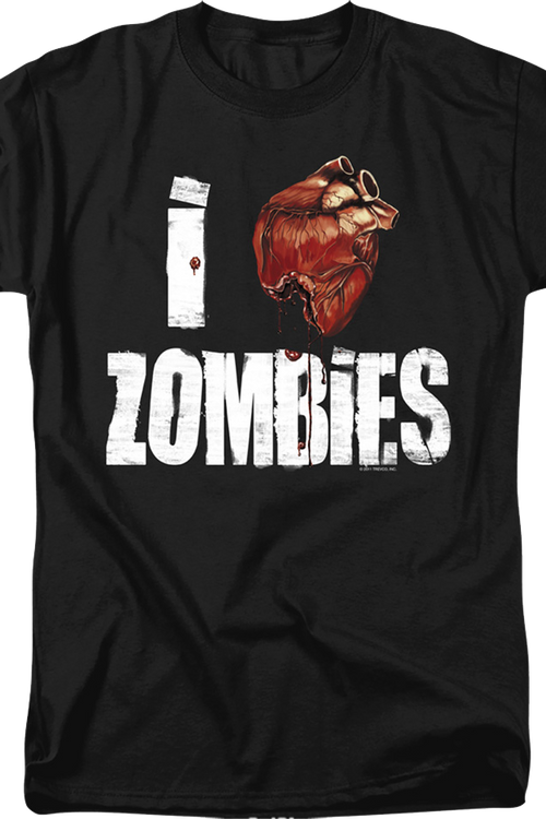 I Love Zombies T-Shirtmain product image