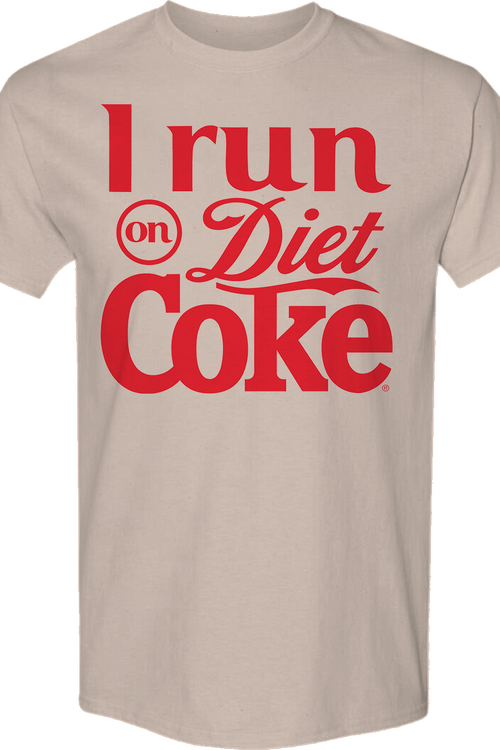 I Run On Diet Coke T-Shirtmain product image