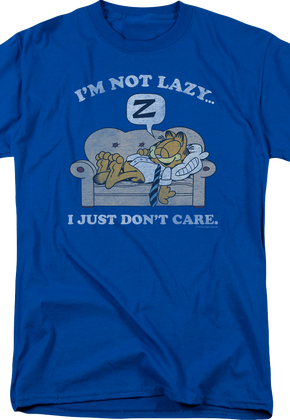 I'm Not Lazy I Just Don't Care Garfield T-Shirt