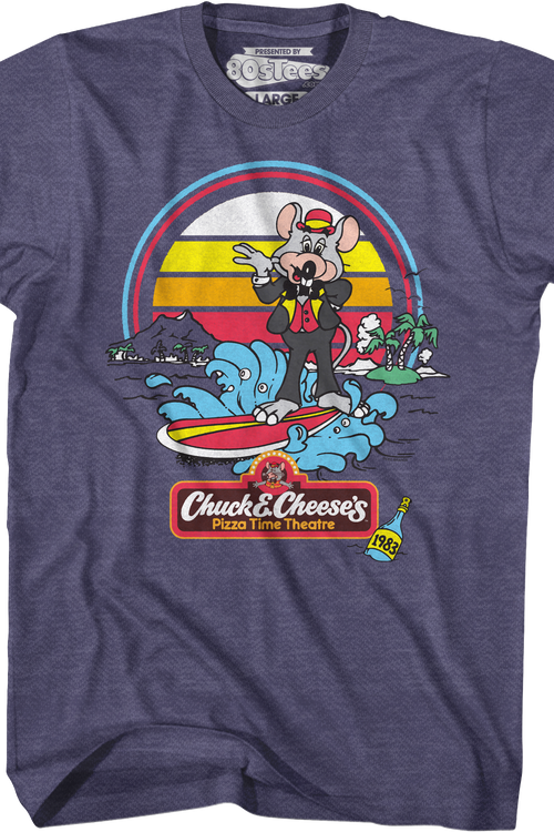 Surfing Chuck E. Cheese T-Shirtmain product image