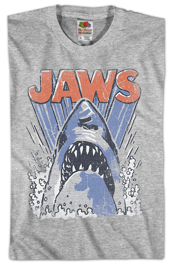 Jaws Animated Shark T-Shirt: Jaws Mens T-Shirt