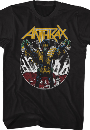 Judge Dredd Zombie Anthrax T-Shirt