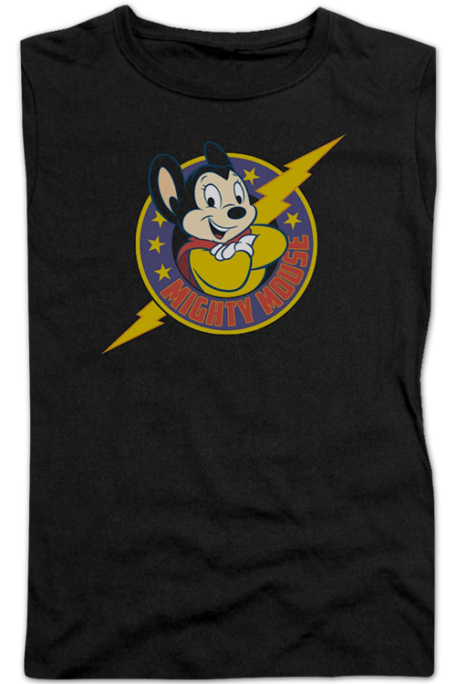 Ladies Lightning Bolt Mighty Mouse Shirtmain product image