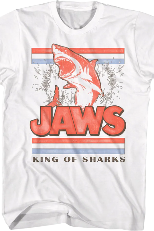 Leaping King Of Sharks Jaws T-Shirtmain product image