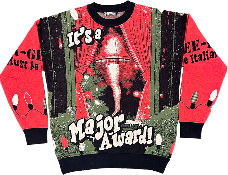 Leg Lamp It's A Major Award Christmas Story Knitted Sweatermain product image