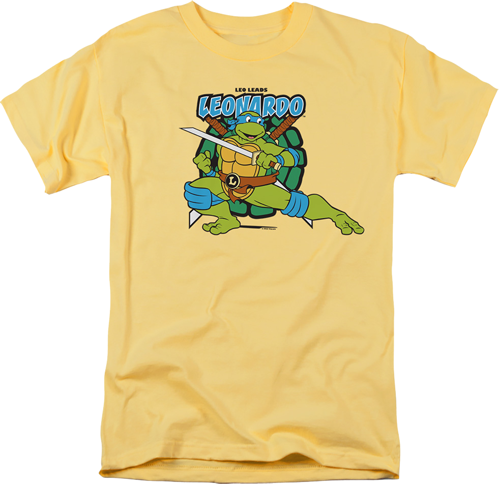  Nickelodeon Ninja Turtles Shirt With Mask and Leonardo