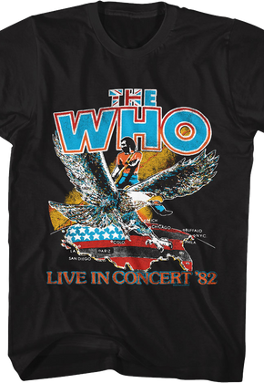 Live In Concert '82 The Who T-Shirt