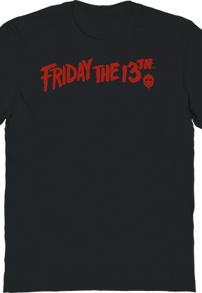 Logo & Hockey Mask Friday The 13th T-Shirt