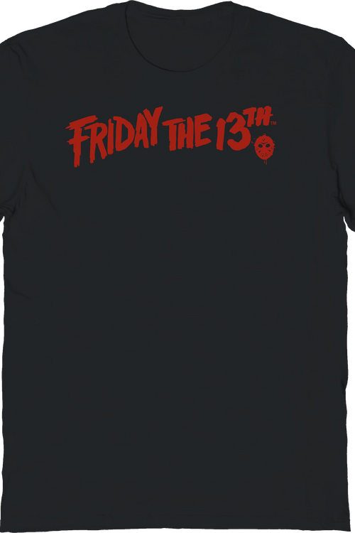 Logo & Hockey Mask Friday The 13th T-Shirtmain product image