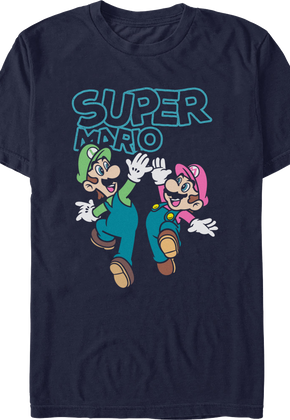 Luigi & Mario High Five Super Mario Bros. T-Shirt