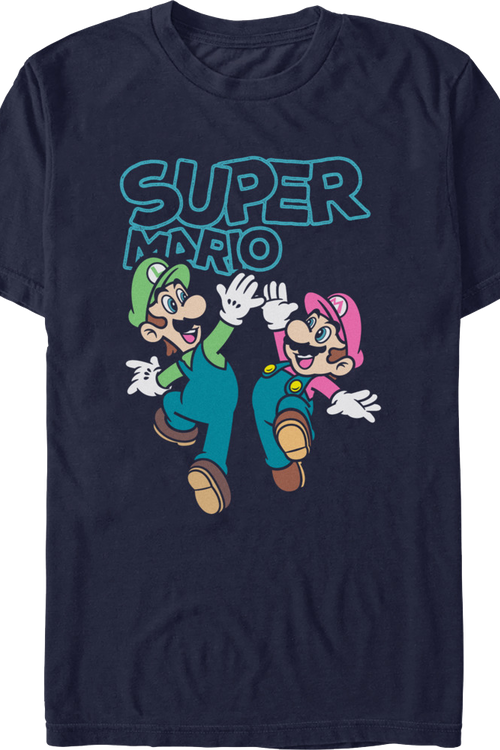 Luigi & Mario High Five Super Mario Bros. T-Shirtmain product image