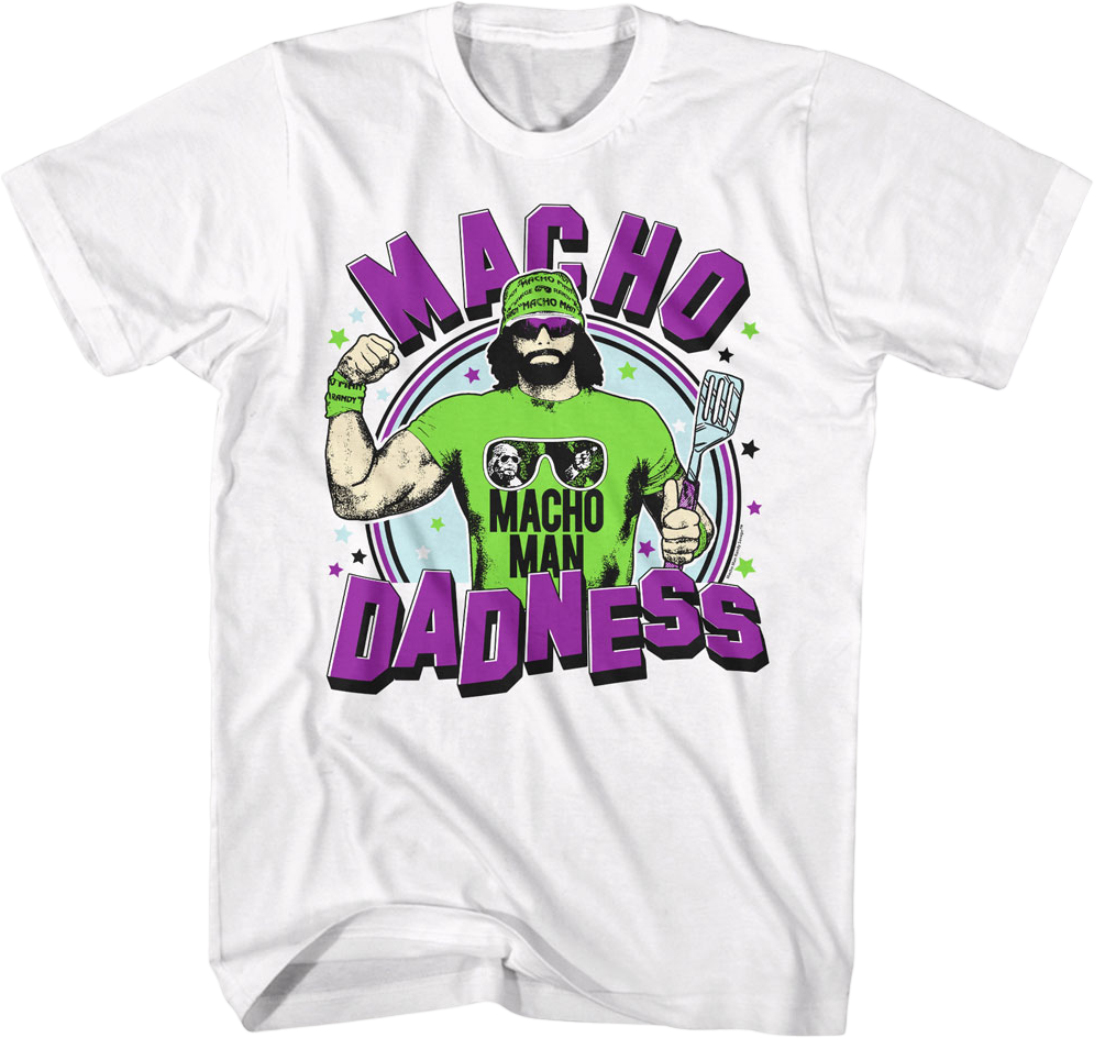 WWF hotsell Macho Man Randy Savage T-shirt Vintage Rare white medium European Exclusive