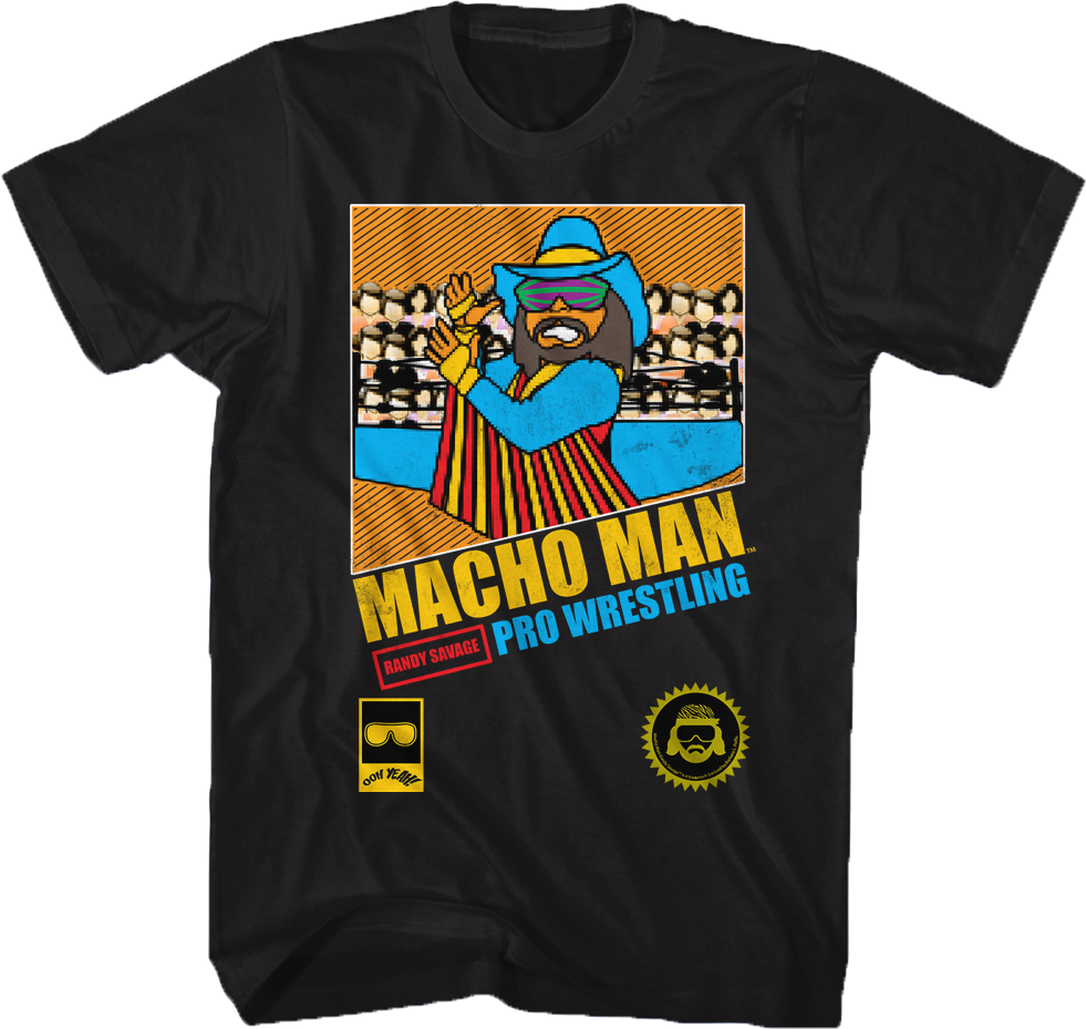 Macho Man Video Game T-Shirt: Macho Man Mens T-Shirt