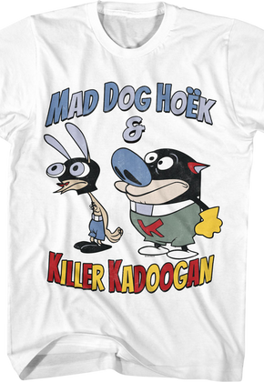 Mad Dog Höek & Killer Kadoogan Ren And Stimpy T-Shirt