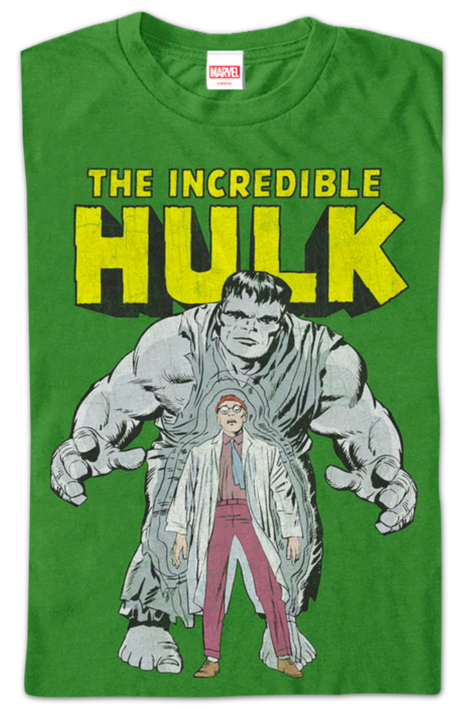 Man or Monster Incredible Hulk T-Shirt