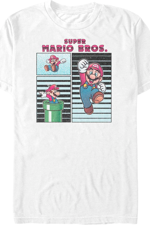 Mario Poses Collage Super Mario Bros. T-Shirtmain product image