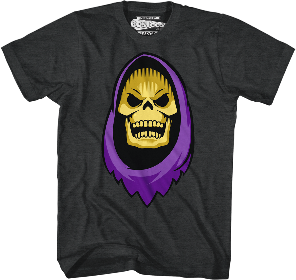 Masters of the Universe Skeletor Face T-Shirt: MOTU Mens T-Shirt