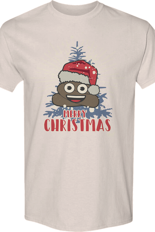 Merry Christmas Poo Emoji T-Shirtmain product image