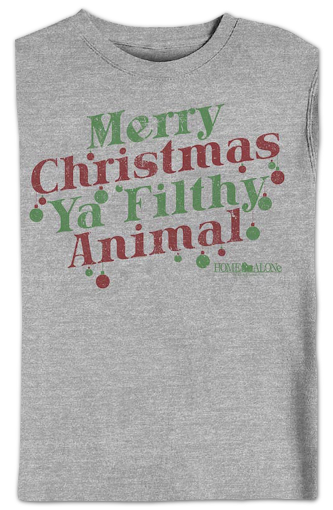 Merry Christmas Ya Filthy Animal Ornaments Home Alone Sweatshirt