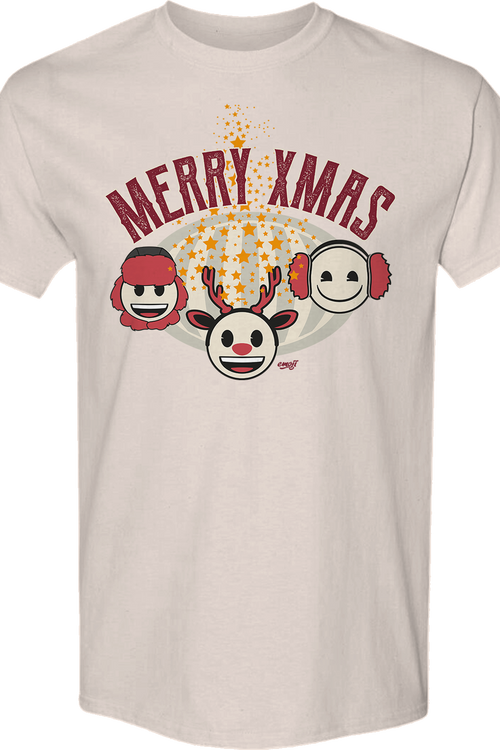 Merry Xmas Emoji T-Shirtmain product image