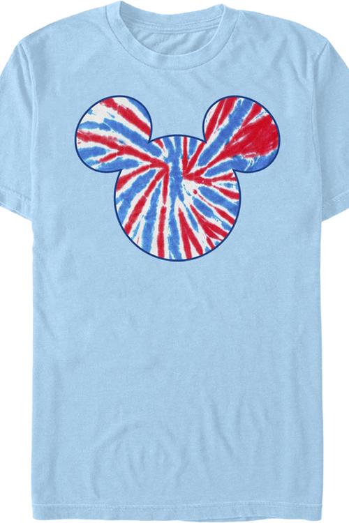 Mickey Mouse Red White And Blue Tie Dye Disney T-Shirtmain product image