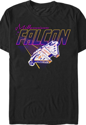 Millennium Falcon Retro Flight Star Wars T-Shirt