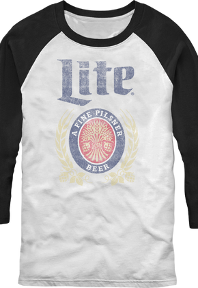 Miller Lite Raglan Baseball Shirt