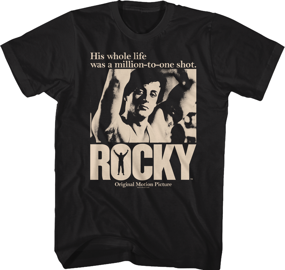 Million To One Shot Rocky Shirt: Rocky Mens T-shirt