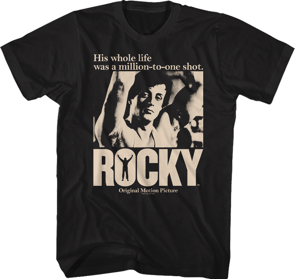 Million To One Shot Rocky Shirt: Rocky Mens T-shirt