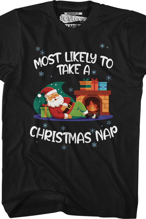 Most Likely To Take A Christmas Nap T-Shirtmain product image