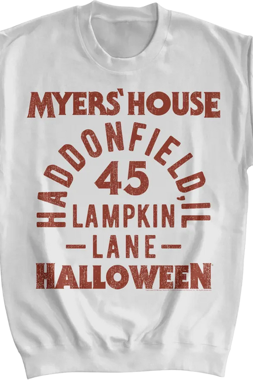 Myers' House Halloween Sweatshirtmain product image