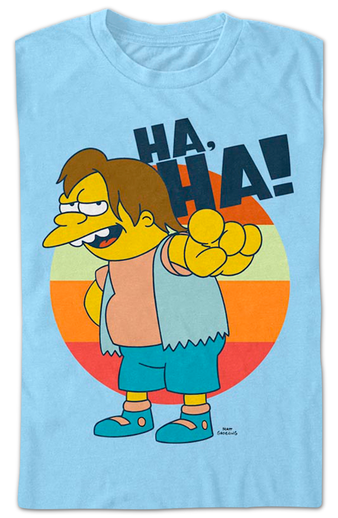 Nelson Laughing Simpsons T-Shirt